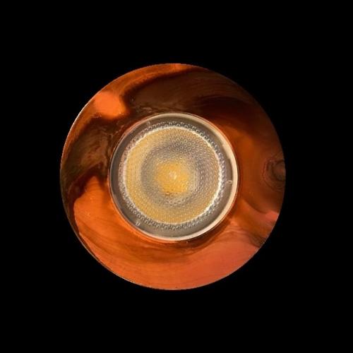 Natural copper fire rated GU10 downlight Fraser Besant Lighting